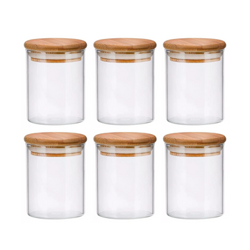 Kit 6 Potes Herméticos Gaia 200 ml