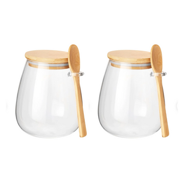 Kit 02 Potes de Vidro Gaia