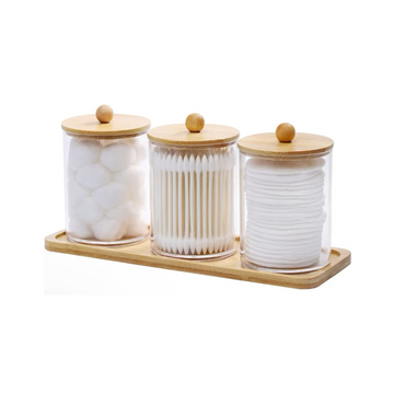Kit 3 Potes + Bandeja Gaia