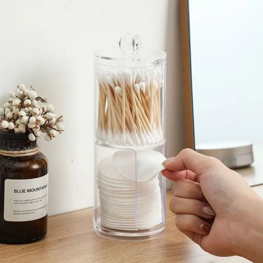 Conjunto Porta Cotonete e Algodão Clearfox