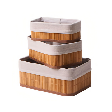 Kit de Cestos de Bambu Gaia