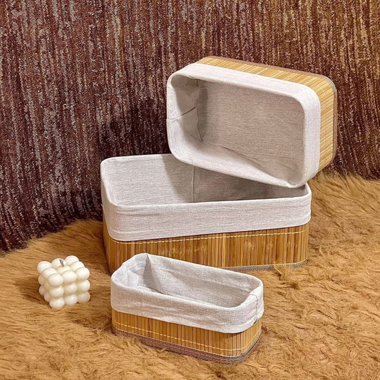 Kit de Cestos de Bambu Gaia