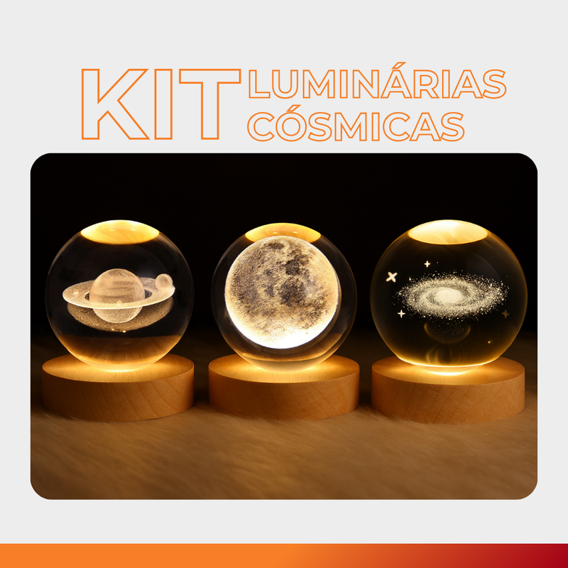 Kit Luminárias Cósmicas l Encanto Duplo: Leve Mais, Pague Menos