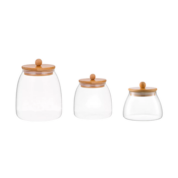 Kit Potes Herméticos Gaia – 3 Peças