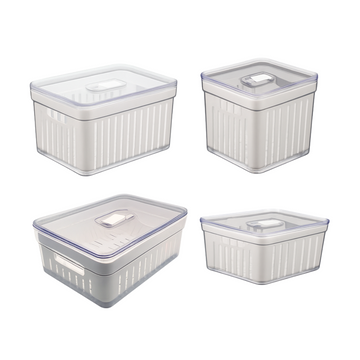 Kit Organizador de Geladeira com Cesto Freshfox