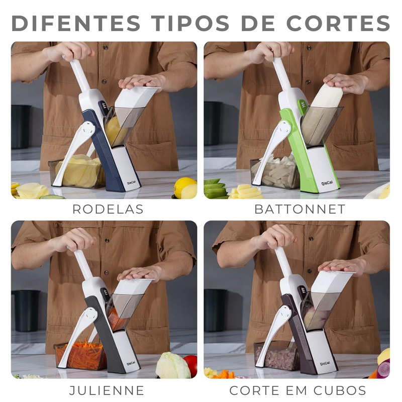 DuSlice™ - Fatiador de Legumes 5 em 1